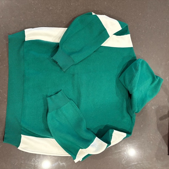 NTW Super soft Anthro Green and White Hoodie with Logo - Picture 4 of 5